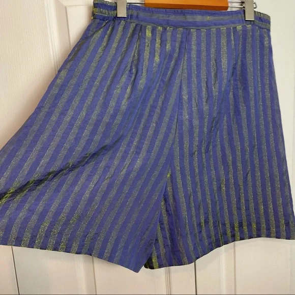 90s Metallic Striped Shorts - Picture 6 of 9